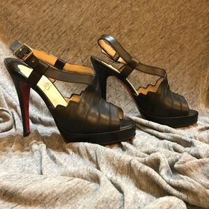Christian Louboutin Sling Back Pumps